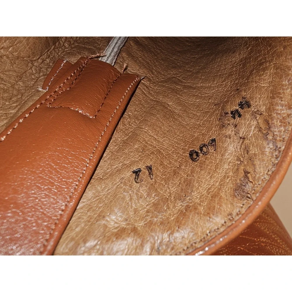Rebelde Women's Vintage Tan‎ Leather Bootd Size 7C Made In Mexico